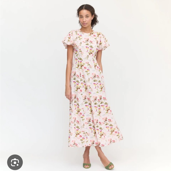 Hill House Dresses & Skirts - Hill House Home The Dominique Floral Maxi Dress - pink bluebonnet